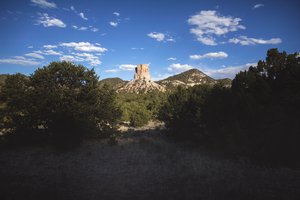 Monument Rock, Sawtooth Mountains, May photograph