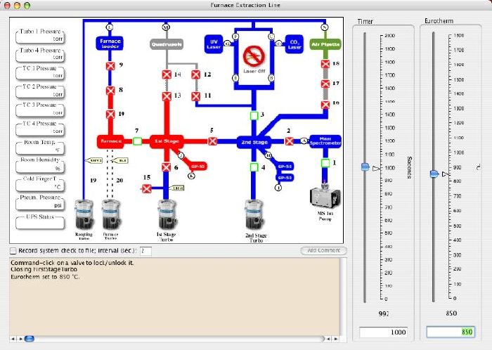 Extraction line window