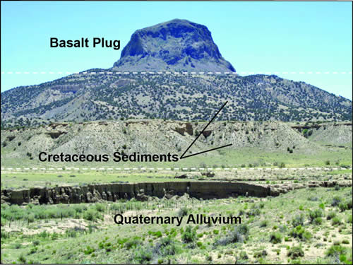 Cabezon Peak and sediments