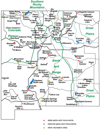 NM State Parks Map