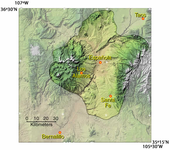 Espanola Basin outline