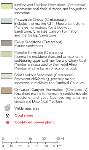 coal geology-NM key