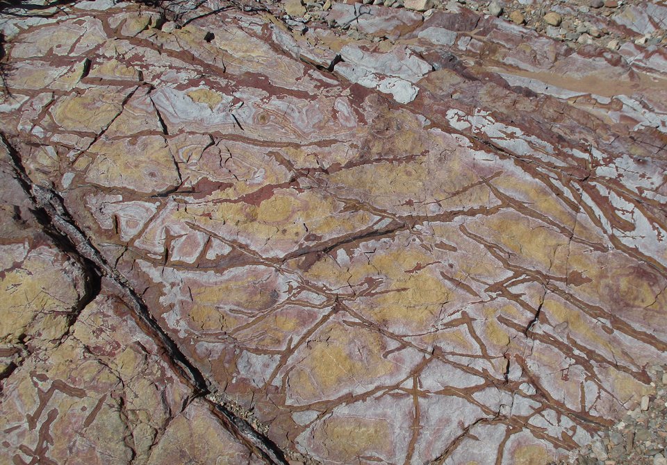 photograph Fractured sandstone, Arroyo del Tajo, Quebradas