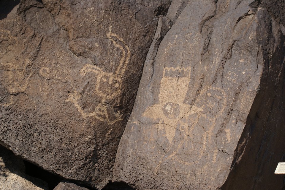 photograph: Petroglyphs on Basalt
