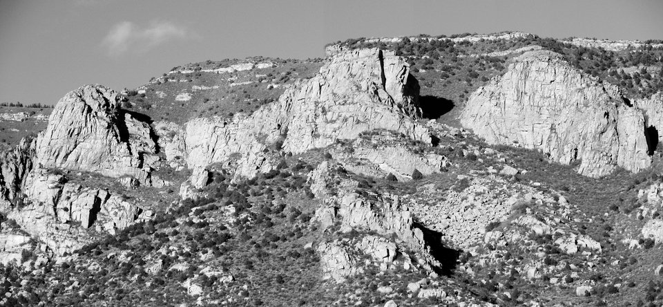 photograph: Granite Cliffs, Sandia Mtns