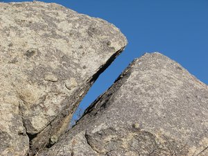 photograph: The Cleft, Sandia Granite