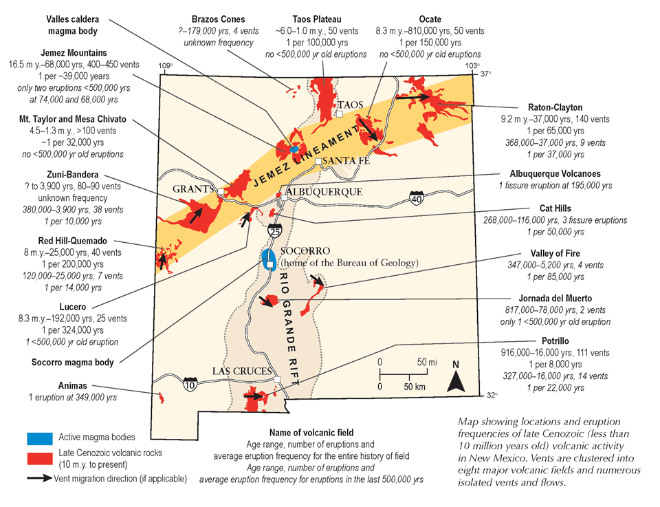 NM volcanic fields