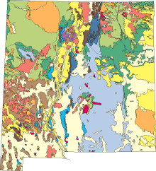 a Geologic map of the environs of the gold deposits and