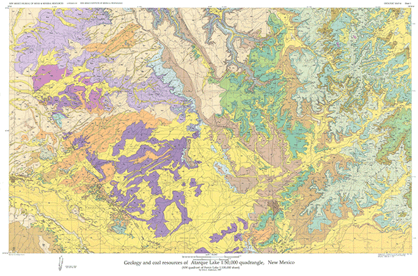 Fence Lake Nm Map Geologic Map 61