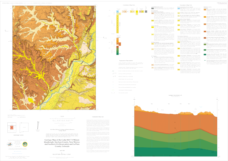 Geologic map of the Cedar Hill 7.5-minute Quadrangle, San Juan County, New Mexico