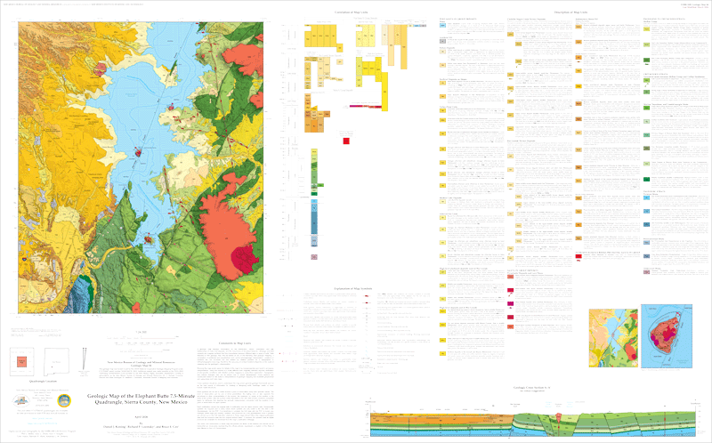 Geologic map of the Elephant Butte 7.5-minute Quadrangle, Sierra County, New Mexico