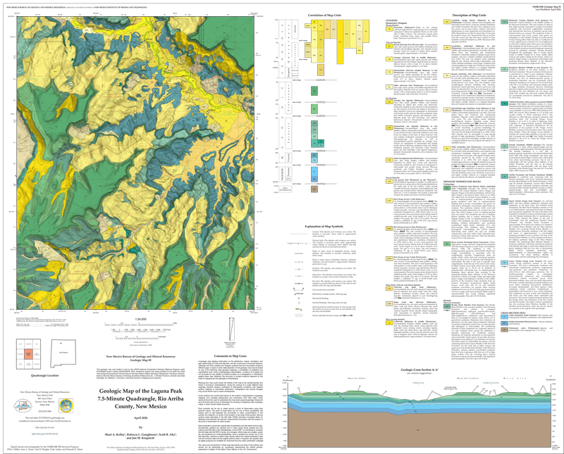 Geologic map of the Laguna Peak Quadrangle, Chama Basin, north-central New Mexico