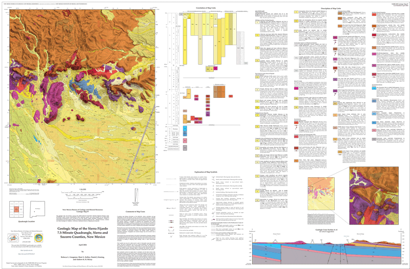 Geologic map of the Sierra Fijardo 7.5-minute Quadrangle, Sierra and Socorro Counties, New Mexico