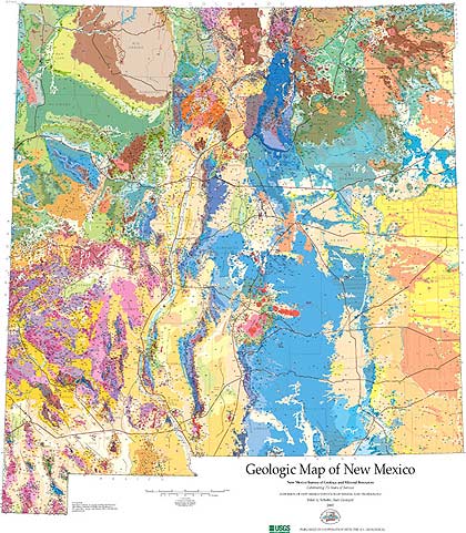 Water Table Map New Mexico Geologic Map Of New Mexico