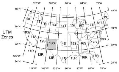 us map with coordinate grid Maps The Global Positioning System Gps us map with coordinate grid