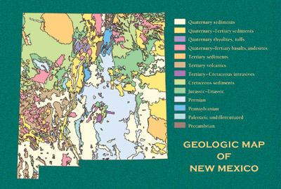NM Geologic Map Postcard