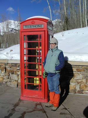 British Phone Box in Telluride