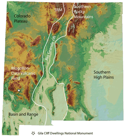 map of regional setting