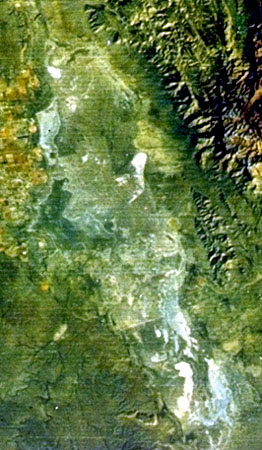 Landsat image showing the Salt Flat graben and surrounding areas.