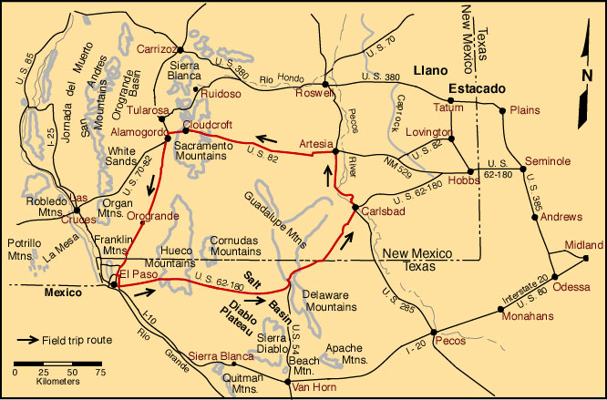 Trip route map