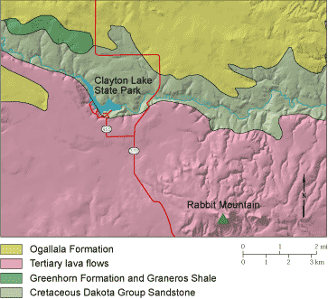 Clayton New Mexico Map Geologic Tour: Clayton Lake State Park