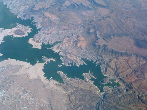 photo of lake from the air