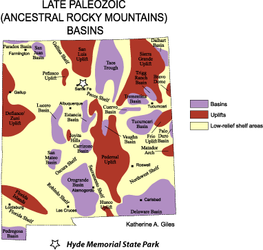 Ancestral Rockies map