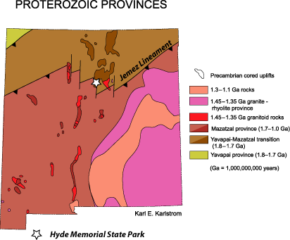 Proterozoic map
