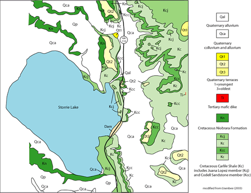 geologic map of lake